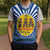 Central African Republic Christmas Knitted V-Neck Vest with Drumming Kids Beat of Joy Tribal Pattern and Snowflakes - Wonder Print Shop