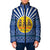 Central African Republic Christmas Padded Jacket with Drumming Kids Beat of Joy Tribal Pattern and Snowflakes - Wonder Print Shop