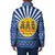 Central African Republic Christmas Padded Jacket with Drumming Kids Beat of Joy Tribal Pattern and Snowflakes - Wonder Print Shop