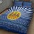 Central African Republic Christmas Quilt Bed Set with Drumming Kids Beat of Joy Tribal Pattern and Snowflakes - Wonder Print Shop