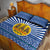 Central African Republic Christmas Quilt Bed Set with Drumming Kids Beat of Joy Tribal Pattern and Snowflakes - Wonder Print Shop