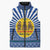 Central African Republic Christmas Sleeveless Puffer Jacket with Drumming Kids Beat of Joy Tribal Pattern and Snowflakes - Wonder Print Shop