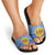 Central African Republic Christmas Slide Sandals with Drumming Kids Beat of Joy Tribal Pattern and Snowflakes - Wonder Print Shop