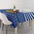 Central African Republic Christmas Tablecloth with Drumming Kids Beat of Joy Tribal Pattern and Snowflakes - Wonder Print Shop