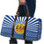 Central African Republic Christmas Travel Bag with Drumming Kids Beat of Joy Tribal Pattern and Snowflakes - Wonder Print Shop