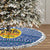 Central African Republic Christmas Tree Skirt with Drumming Kids Beat of Joy Tribal Pattern and Snowflakes - Wonder Print Shop
