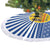 Central African Republic Christmas Tree Skirt with Drumming Kids Beat of Joy Tribal Pattern and Snowflakes - Wonder Print Shop