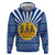 Central African Republic Christmas Zip Hoodie with Drumming Kids Beat of Joy Tribal Pattern and Snowflakes - Wonder Print Shop