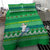 Comoros Christmas Bedding Set with Santa Riding Dolphin Ocean Waves Crescent Moon and Tribal Pattern - Wonder Print Shop