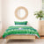 Comoros Christmas Bedding Set with Santa Riding Dolphin Ocean Waves Crescent Moon and Tribal Pattern - Wonder Print Shop