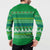 Comoros Christmas Button Sweatshirt with Santa Riding Dolphin Ocean Waves Crescent Moon and Tribal Pattern - Wonder Print Shop