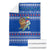 Comoros Christmas Blanket with Santa Turtle Gifts Snowflakes and Ocean Blue Holiday Pattern - Wonder Print Shop