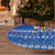 Comoros Christmas Tree Skirt with Santa Turtle Gifts Snowflakes and Ocean Blue Holiday Pattern - Wonder Print Shop