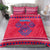 Nepal Christmas Bedding Set with Red-Blue Design, National Emblem, and Snowflake Motif - Wonder Print Shop