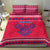 Nepal Christmas Bedding Set with Red-Blue Design, National Emblem, and Snowflake Motif - Wonder Print Shop