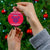 Nepal Christmas Ceramic Ornament with Red-Blue Design, National Emblem, and Snowflake Motif - Wonder Print Shop