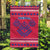 Nepal Christmas Garden Flag with Red-Blue Design, National Emblem, and Snowflake Motif - Wonder Print Shop