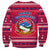 Nepal Christmas Sweatshirt with Red-Blue Design, National Emblem, and Snowflake Motif - Wonder Print Shop