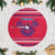 Nepal Christmas Tree Skirt with Red-Blue Design, National Emblem, and Snowflake Motif - Wonder Print Shop
