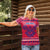 Nepal Christmas Women Polo Shirt with Red-Blue Design, National Emblem, and Snowflake Motif - Wonder Print Shop
