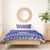 North Korea Christmas Bedding Set with Blue Pattern, Red Star, and Snowy Mountain Motif - Wonder Print Shop