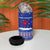 North Korea Christmas 4 in 1 Can Cooler Tumbler with Blue Pattern, Red Star, and Snowy Mountain Motif - Wonder Print Shop