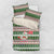North Korea Christmas Bedding Set with Green-Red Design, National Emblem, and Festive Snowflake Motif - Wonder Print Shop