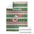 North Korea Christmas Blanket with Green-Red Design, National Emblem, and Festive Snowflake Motif - Wonder Print Shop