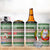 North Korea Christmas 4 in 1 Can Cooler Tumbler with Green-Red Design, National Emblem, and Festive Snowflake Motif - Wonder Print Shop