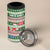 North Korea Christmas 4 in 1 Can Cooler Tumbler with Green-Red Design, National Emblem, and Festive Snowflake Motif - Wonder Print Shop