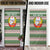 North Korea Christmas Door Cover with Green-Red Design, National Emblem, and Festive Snowflake Motif - Wonder Print Shop
