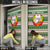 North Korea Christmas Door Cover with Green-Red Design, National Emblem, and Festive Snowflake Motif - Wonder Print Shop