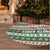 North Korea Christmas Tree Skirt with Green-Red Design, National Emblem, and Festive Snowflake Motif - Wonder Print Shop