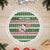 North Korea Christmas Tree Skirt with Green-Red Design, National Emblem, and Festive Snowflake Motif - Wonder Print Shop