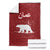 Oman Christmas Blanket with Red Geometric Design, White Oryx, and National Emblem Motif - Wonder Print Shop
