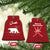 Oman Christmas Ceramic Ornament with Red Geometric Design, White Oryx, and National Emblem Motif - Wonder Print Shop