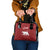 Oman Christmas Shoulder Handbag with Red Geometric Design, White Oryx, and National Emblem Motif - Wonder Print Shop