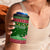 Oman Christmas 4 in 1 Can Cooler Tumbler with Green-Red Pattern, Mosque and Fort Landmarks, and Festive Ornament Motif - Wonder Print Shop