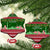 Oman Christmas Ceramic Ornament with Green-Red Pattern, Mosque and Fort Landmarks, and Festive Ornament Motif - Wonder Print Shop