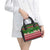 Oman Christmas Shoulder Handbag with Green-Red Pattern, Mosque and Fort Landmarks, and Festive Ornament Motif - Wonder Print Shop