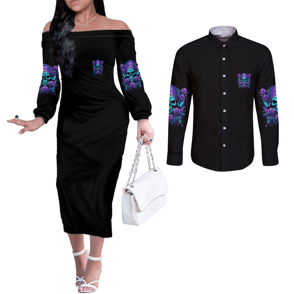 im-not-anti-social-mad-reaper-skull-couples-matching-off-the-shoulder-long-sleeve-dress-and-long-sleeve-button-shirt