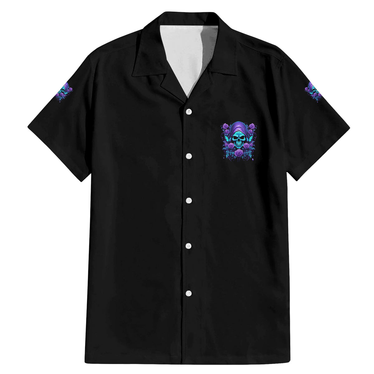 I'm Not Anti-social Mad Reaper Skull Family Matching Mermaid Dress and Hawaiian Shirt - Wonder Print Shop