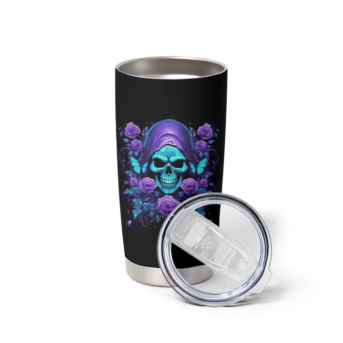 I'm Not Anti-social Mad Reaper Skull Tumbler Cup - Wonder Print Shop