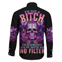 I'M Not A B I'M Just Honest Skull Butterfly Family Matching Tank Maxi Dress and Hawaiian Shirt - Wonder Print Shop