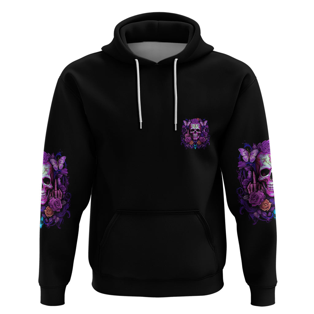 I'M Not A B I'M Just Honest Skull Butterfly Hoodie - Wonder Print Shop