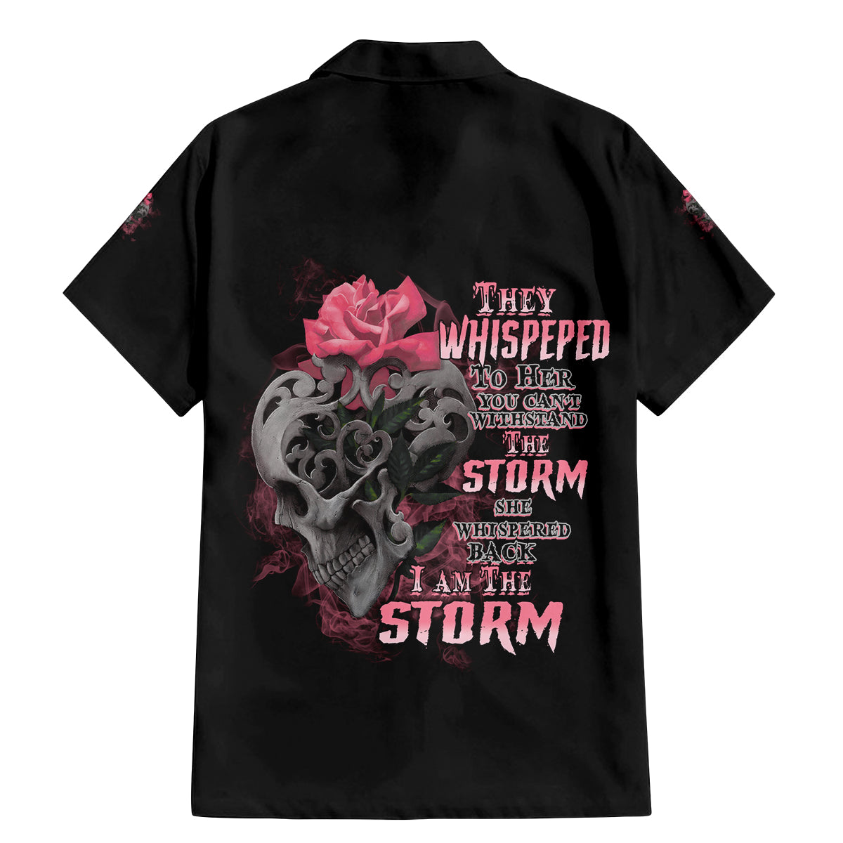 I Am The Storm Tattooed Skull Family Matching Mermaid Dress and Hawaiian Shirt - Wonder Print Shop