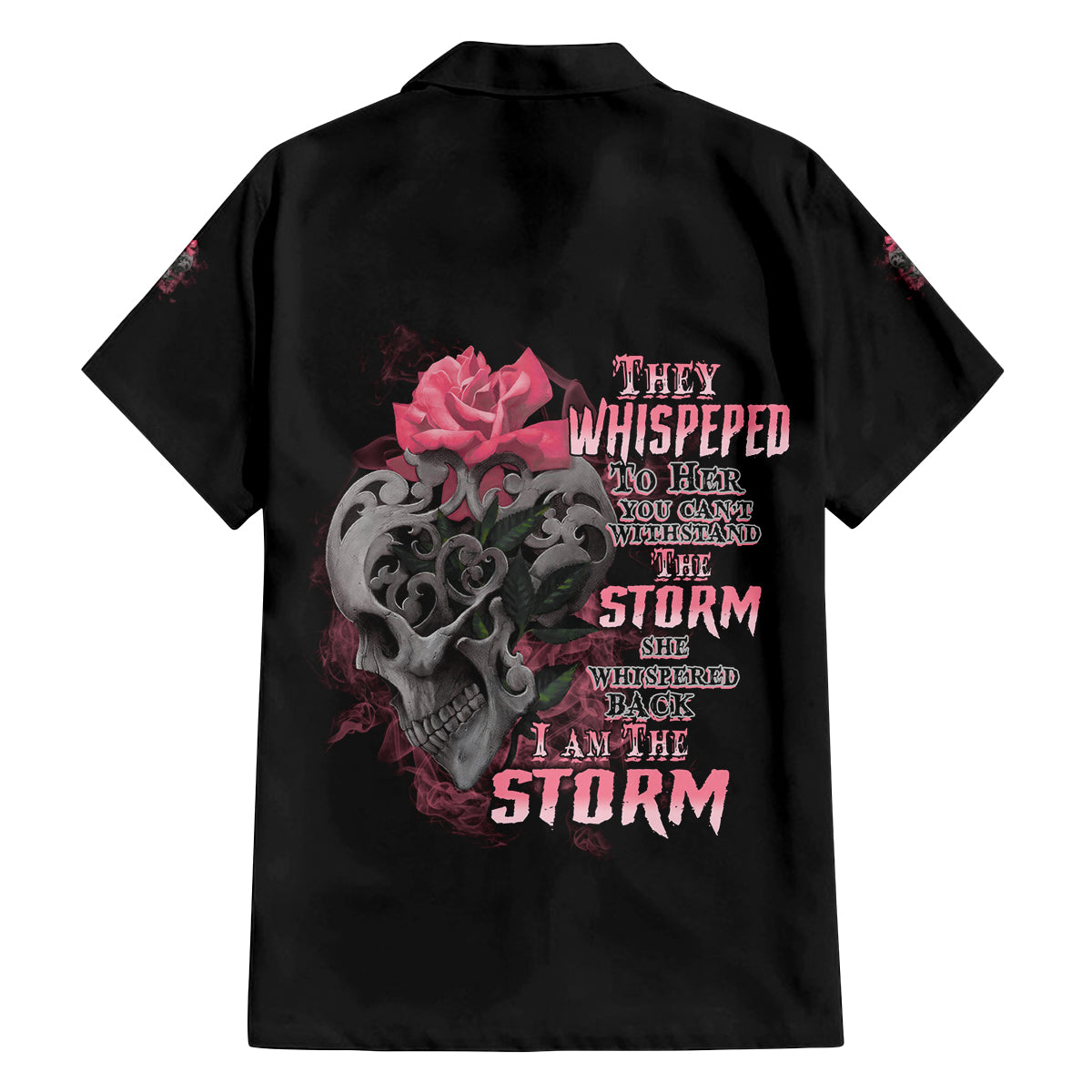 I Am The Storm Tattooed Skull Family Matching Tank Maxi Dress and Hawaiian Shirt - Wonder Print Shop