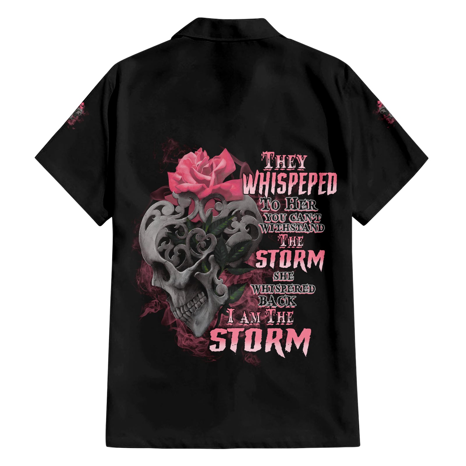 I Am The Storm Tattooed Skull Hawaiian Shirt - Wonder Print Shop