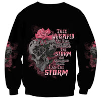 I Am The Storm Tattooed Skull Sweatshirt - Wonder Print Shop