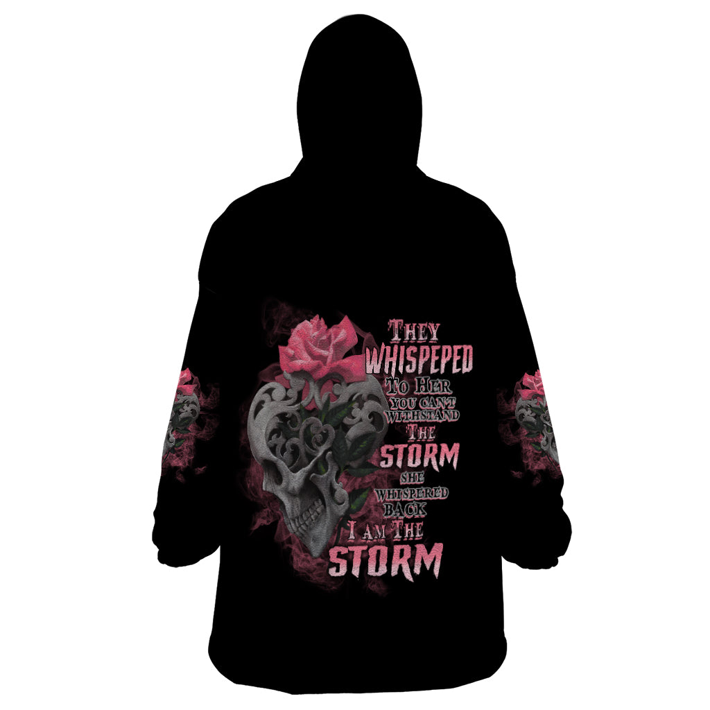 I Am The Storm Tattooed Skull Wearable Blanket Hoodie - Wonder Print Shop
